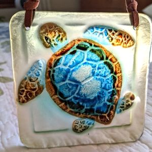 Glass Sea Turtle Ornament